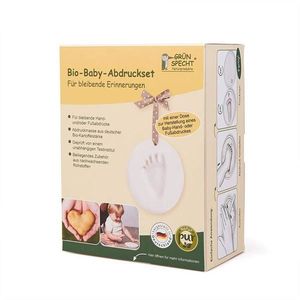 Kit mulaj organic pentru amprenta mana sau picior bebelusi Grunspecht 678-00 imagine