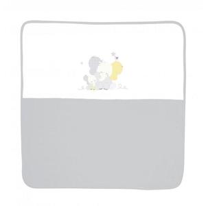 Patura bumbac bebe 90x90 cm Za Za Grey imagine