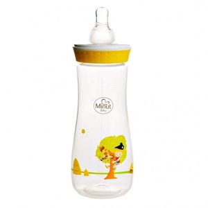 Biberon Pupaza din tei 250 ml Minut Baby 3+ imagine