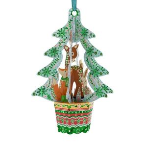 Ornament de brad Craciun Santoro Baubles Brad si animale imagine