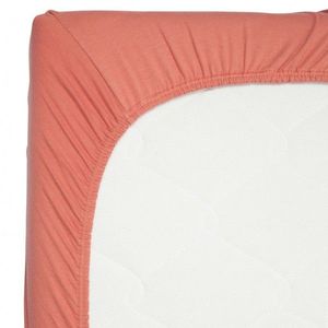 Cearsaf din bambus cu elastic 70 x 140 cm Apricot Blush imagine