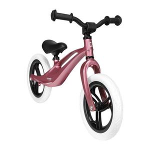 Bicicleta usoara Bart fara pedale reglabila 12 inch Bubblegum Lionelo imagine