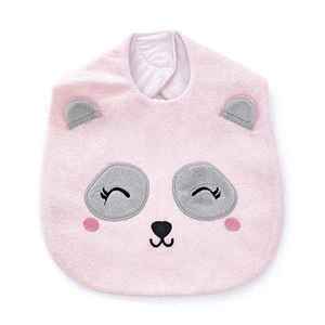 Baveta plusata BabyJem Panda Pink imagine