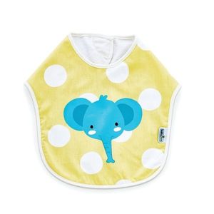 Baveta pentru copii din bumbac Dots Yellow Elephant imagine