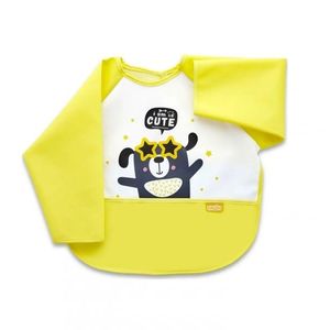 Baveta cu maneci si buzunar BabyJem Polly Bib Yellow imagine