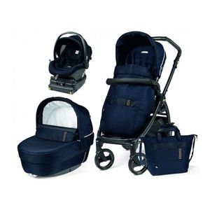 Carucior 3 in 1 Book 51 Rock Navy baza i-Size inclusa Peg Perego imagine