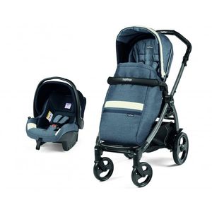 Carucior 2 in 1 Peg Perego, Book 51 Titania, Luxe Mirage (sasiu + hamac + scaun auto), 0 - 22 kg imagine