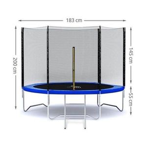 Set Trambulina 180 cm cu plasa si scarita Malatec MY2762 imagine