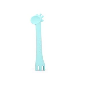 Lingurita din silicon 2 in 1 Giraffe Mint imagine