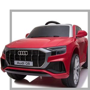 Masinuta electrica roti EVA 12V Audi Q8 rosu imagine