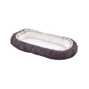 Baby nest cu 2 fete BabyJem Luxury Between Parents SmokeGrey imagine