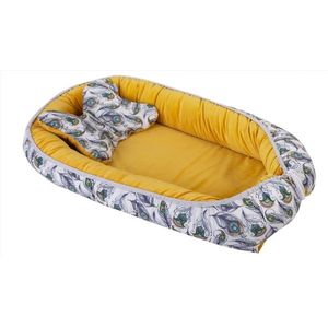 Saltea reductor cu doua fete Baby Nest Velvet Peacock 03 imagine