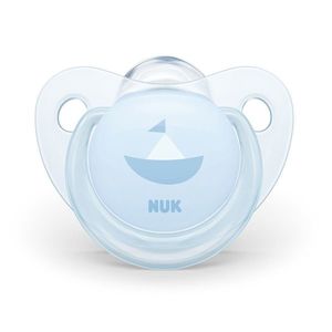 Suzeta Nuk Baby blue silicon M1 barcuta 0-6 luni imagine