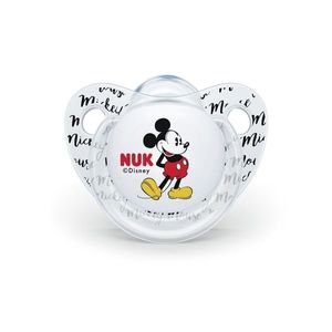 Suzeta Nuk Mickey silicon M2 transparent 6-18 luni imagine