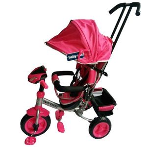 Tricicleta multifunctionala cu sunete si lumini Lux Trike Pink imagine