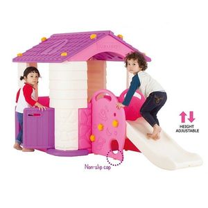 Casuta copii 2 in 1 deluxe cu tobogan Edu Play Violet imagine