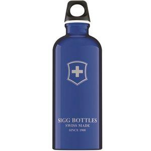 Bidon din aluminiu Sigg swiss emblem dark blue 0.6l imagine