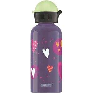 Bidon din aluminiu Sigg glow in the dark heartballons 0.4l imagine