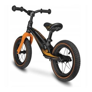 Bicicleta usoara Bart Air fara pedale roti gonflabile reglabila 12 inch negru Lionelo imagine