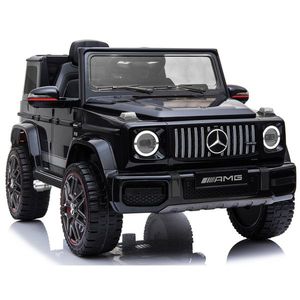 Masinuta electrica cu telecomanda si scaun de piele Mercedes Benz G63 AMG Black imagine