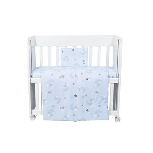 Set lenjerie 4 piese Mini Cot Blue moon dark imagine