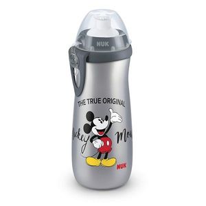 Cana Nuk Sport Mickey Gri 450 ml + Adaptor Push-Pull imagine