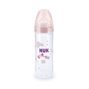 Biberon Nuk New Classic 250 Ml Tetina Silicon 6 luni+ Roz imagine