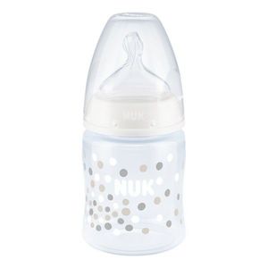 Biberon Nuk First Choice Plus 150ml tetina silicon M 0-6 luni alb imagine