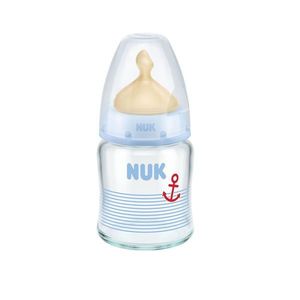 Biberon Nuk First Choice Plus Sticla 120ml tetina Latex M 0-6 luni bleu imagine