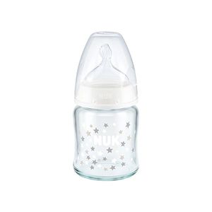 Biberon Nuk First Choice Plus Sticla 120ml tetina silicon M 0-6 luni alb imagine