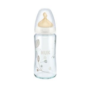 Biberon Nuk First Choice Plus Sticla 240ml tetina latex M 0-6 luni alb imagine