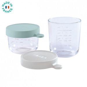 Set 2 recipiente sticla 150250 ml verde imagine