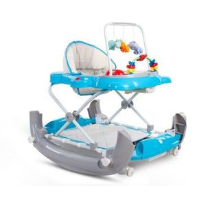 Premergator Sun Baby Pisicuta 021 cu functie de balansoar Blue Grey imagine