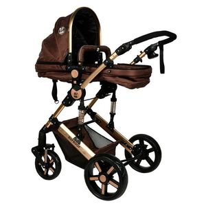 Carucior 2 in 1 reversibil X-2 0-36 luni Buf Boof Chocolate Gold imagine