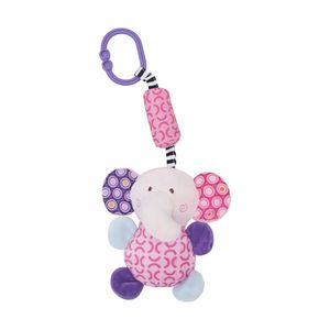 Jucarie de plus 13 cm clopotel si oglinda 0 luni+ elefant imagine