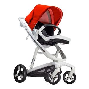 Carucior Bebumi Space Eco 2 in 1 Red cadru alb imagine