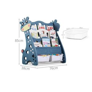 Organizator pentru carti si jucarii Nichiduta Giraffe Blue imagine