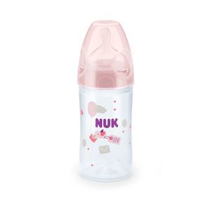 Biberon Nuk New Classic 150 ml tetina silicon 0-6 luni roz imagine