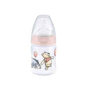 Biberon Nuk First Choice 150 ml tetina silicon Disney roz 0-6 luni imagine