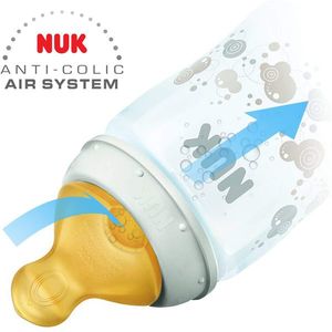 Biberon Nuk First Choice Plus sticla 240 ml tetina latex M 0-6 luni turcoaz imagine