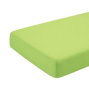 Cearceaf verde KidsDecor cu elastic din bumbac 70x110 cm imagine