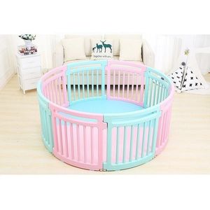 Gardulet loc de joaca cu salteluta inclusa Nichiduta Round Play Yard Pink imagine