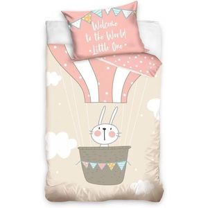 Set lenjerie pat copii Rabbit Little One 100x135 + 40x60 SunCity CBX203008BABY imagine