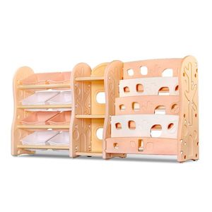 Organizator pentru carti si jucarii Nichiduta Big Tree Pink imagine