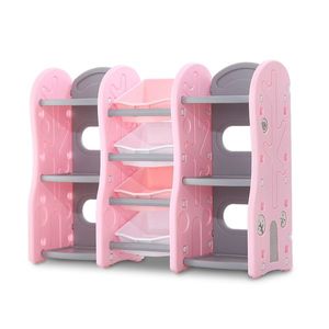 Organizator Nichiduta Tree Pink pentru jucarii cu 4 cutii si rafturi imagine