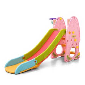 Tobogan Nichiduta Pink Play and Slide 2in1 cu cos de baschet imagine