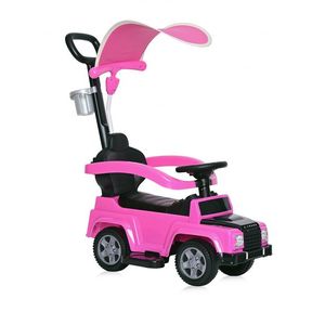 Masinuta de teren X-Treme cu maner parental si copertina pink imagine