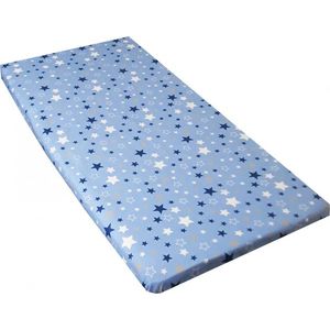 Cearceaf din bumbac cu elastic 120x60 cm Stars Blue imagine