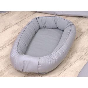 Baby Nest cu doua fete Pure Tricot Grey 70 x 45 cm imagine