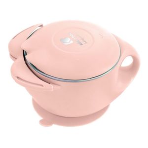 Bol termic din inox 400ml KikkaBoo Cat Pink imagine